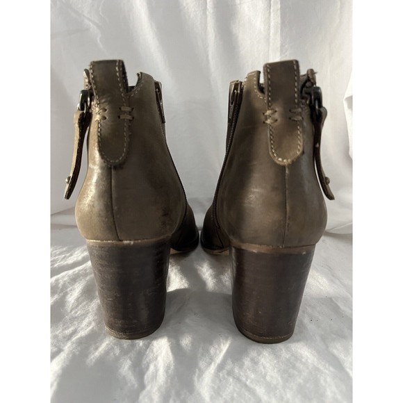 Blondo Nivada Brown Waterproof Leather Booties Women's Dual Side Zip $185 Sz 7.5 - Picture 5 of 5